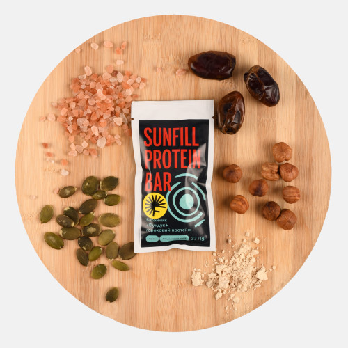 Батончик «Фундук+гороховий протеїн»