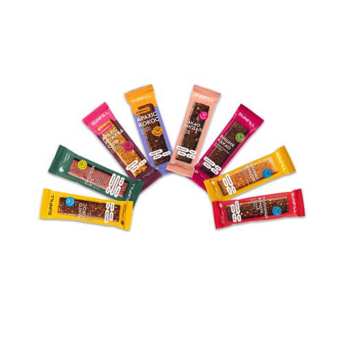 Мікс батончиків 35 гр (8 смаків)