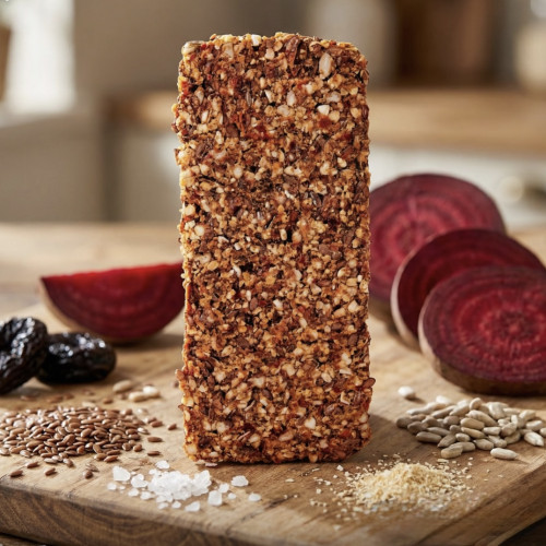 Beetroot and Flaxseed Crispbreads