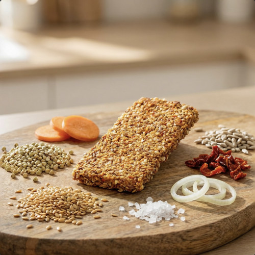 Paprika and Green Buckwheat Crispbreads
