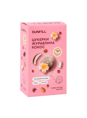 Цукерки «Журавлина-кокос»