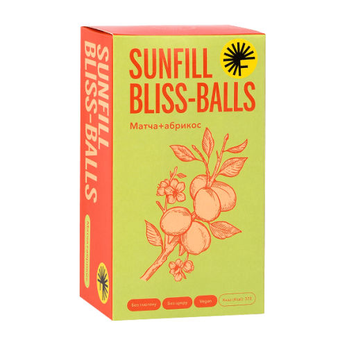 Цукерки Bliss-Balls «Матча+абрикос»
