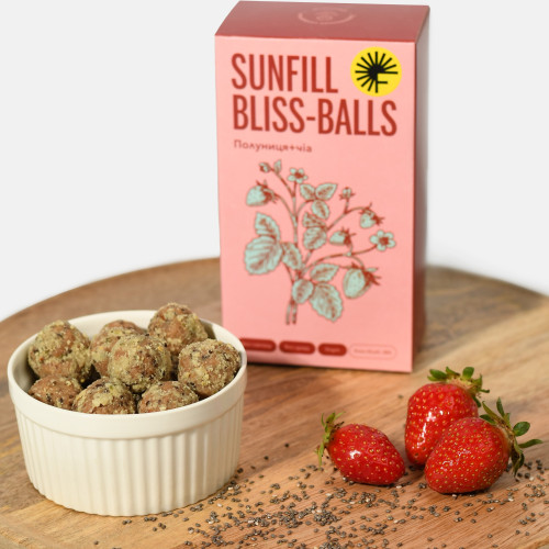 Цукерки Bliss-Balls «Полуниця+чіа»