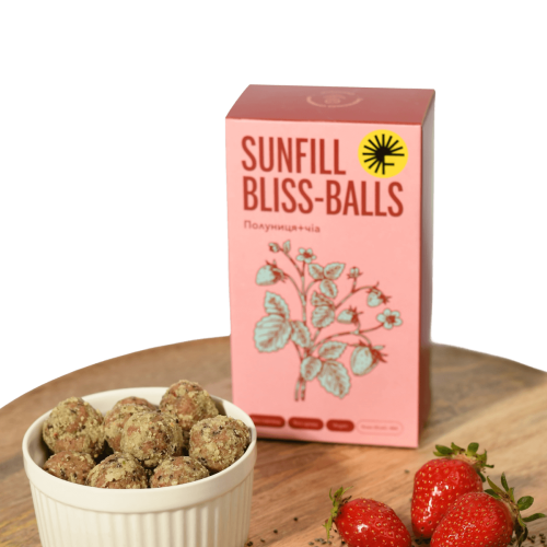 Цукерки Bliss-Balls «Полуниця+чіа»