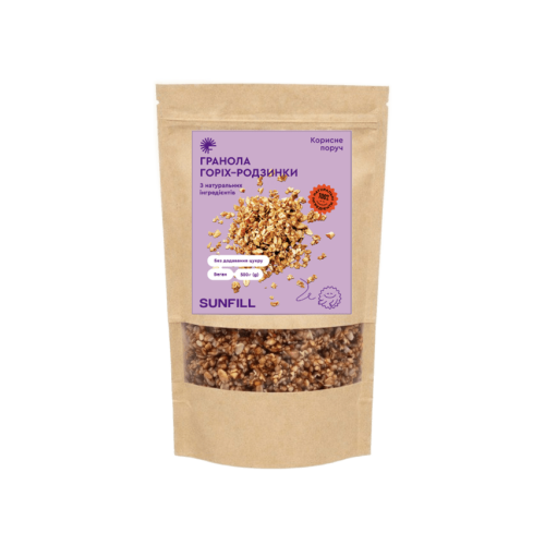 Гранола "Горіх-Родзинки" 500 г